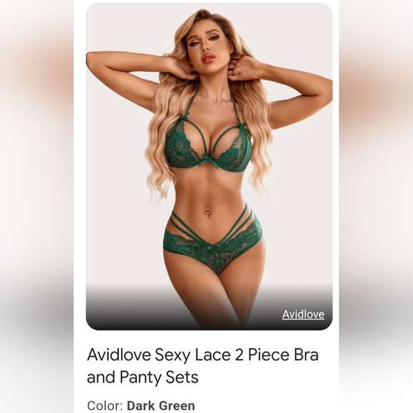 Avidlove Bra & Panty Set - Picture 1 of 8